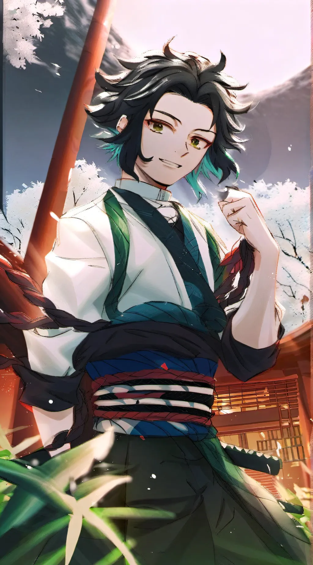 ai character: muichiro tokitos background