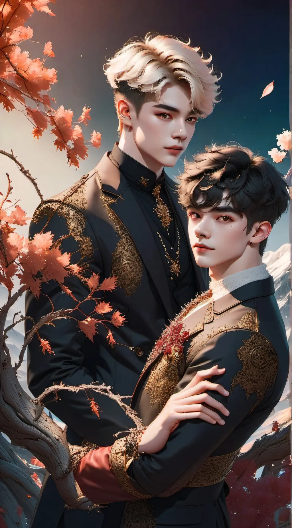 ai character: Sam and Colby  background