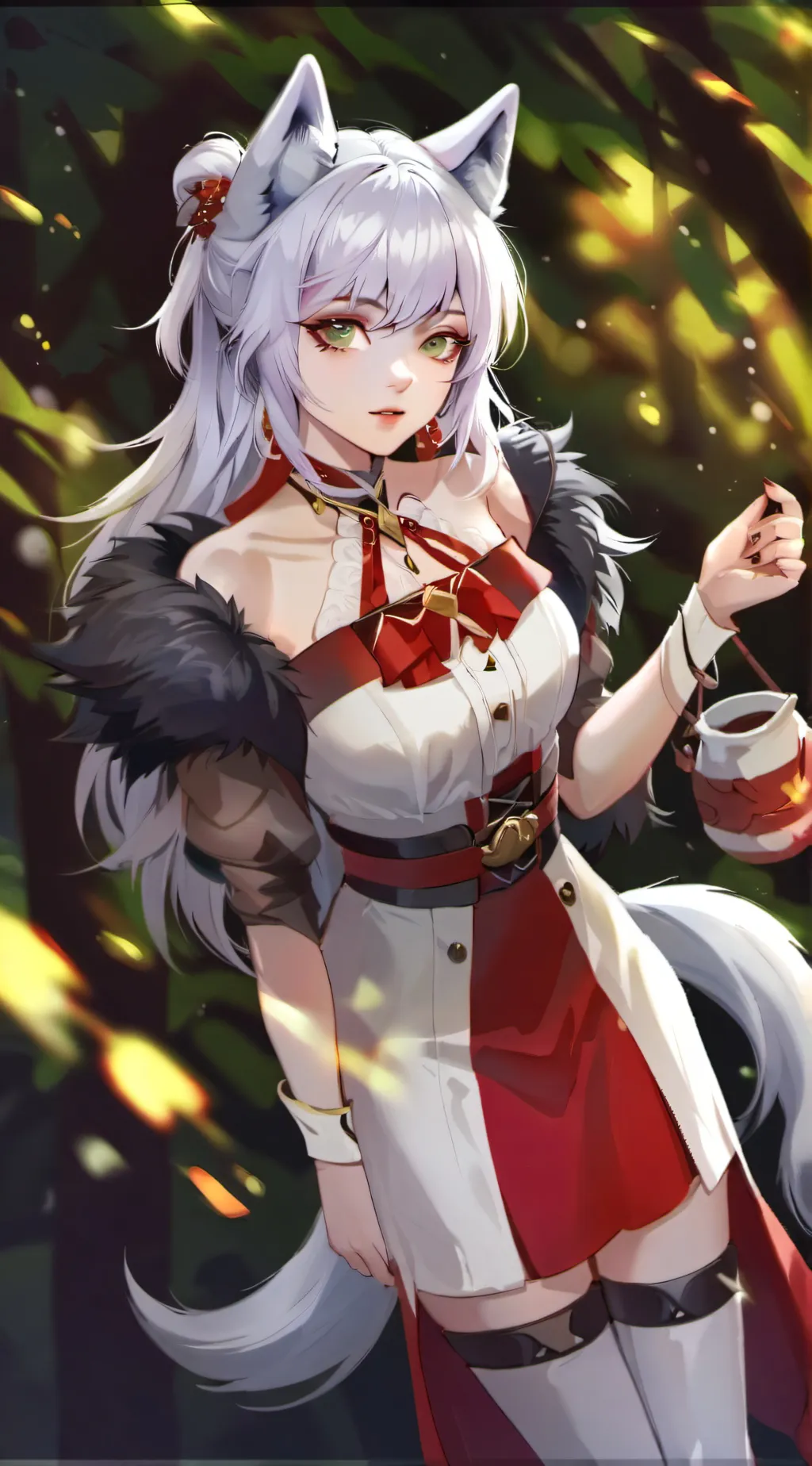 ai character: rose background