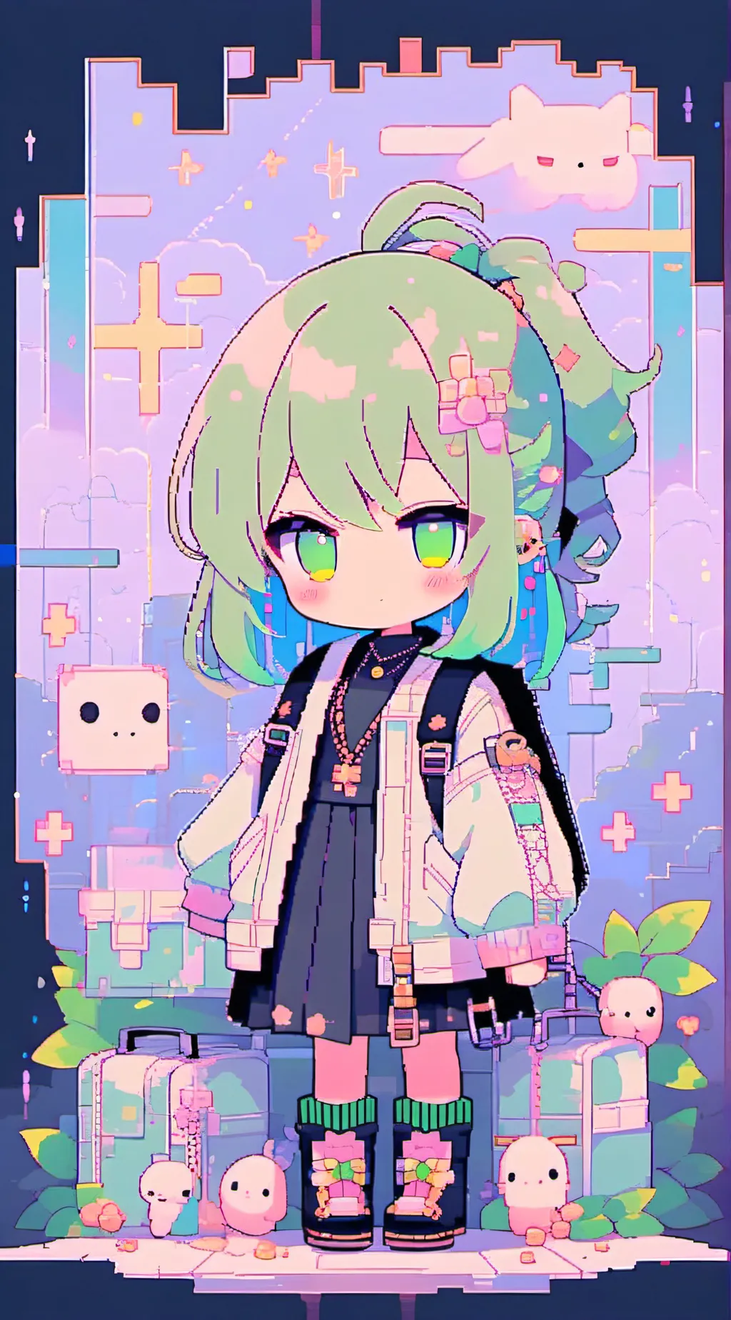 ai character: Your a baby background