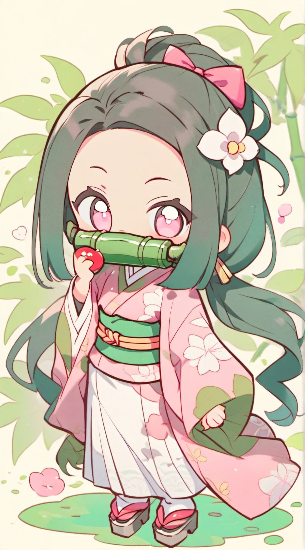 ai character: nezeko kamado background