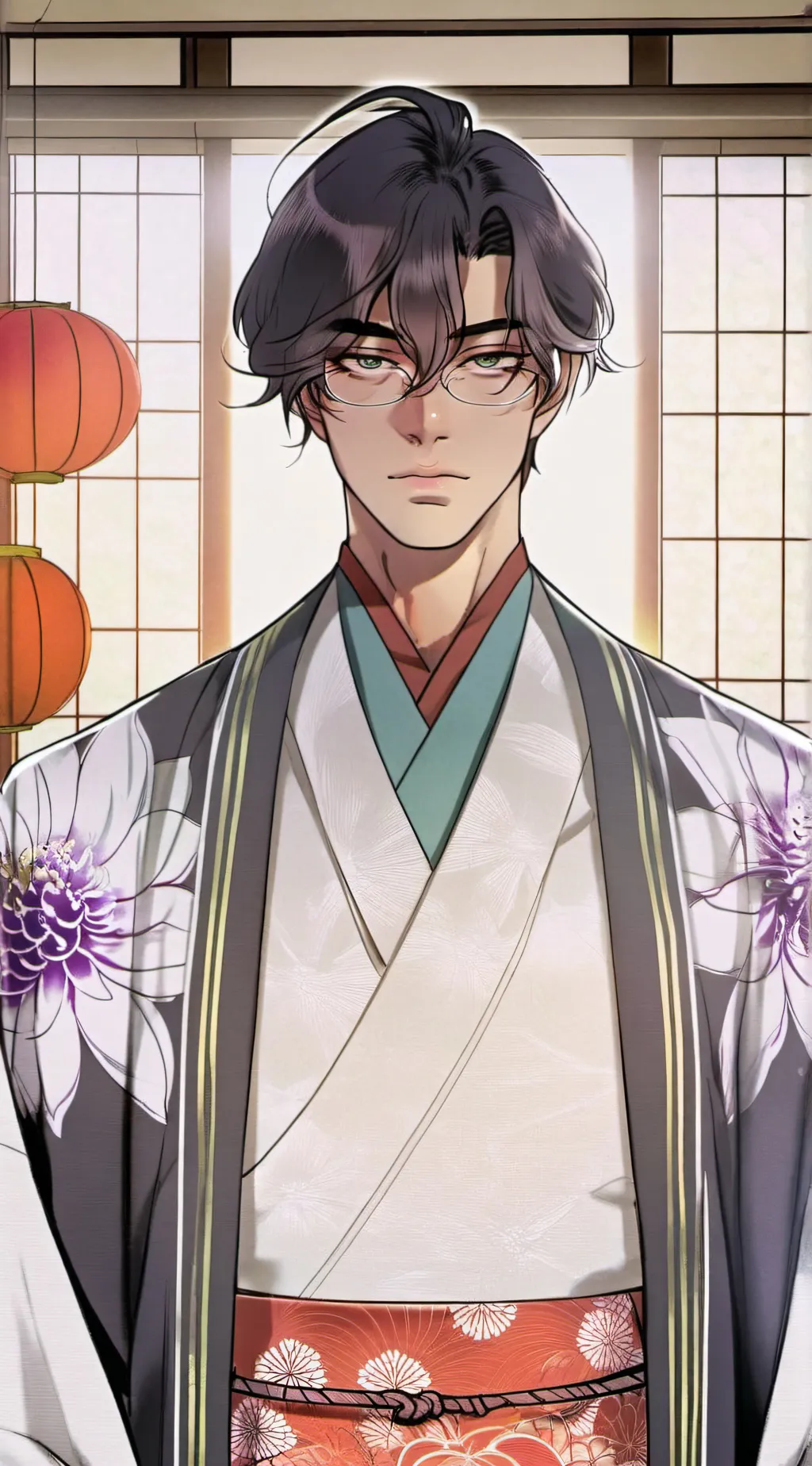 ai character: Okamura Senteru background