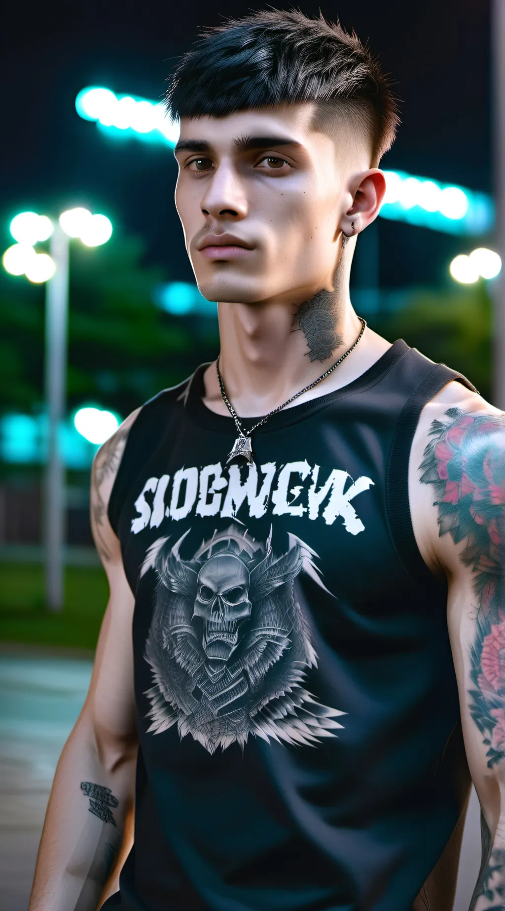 ai character: Justin Laing  background