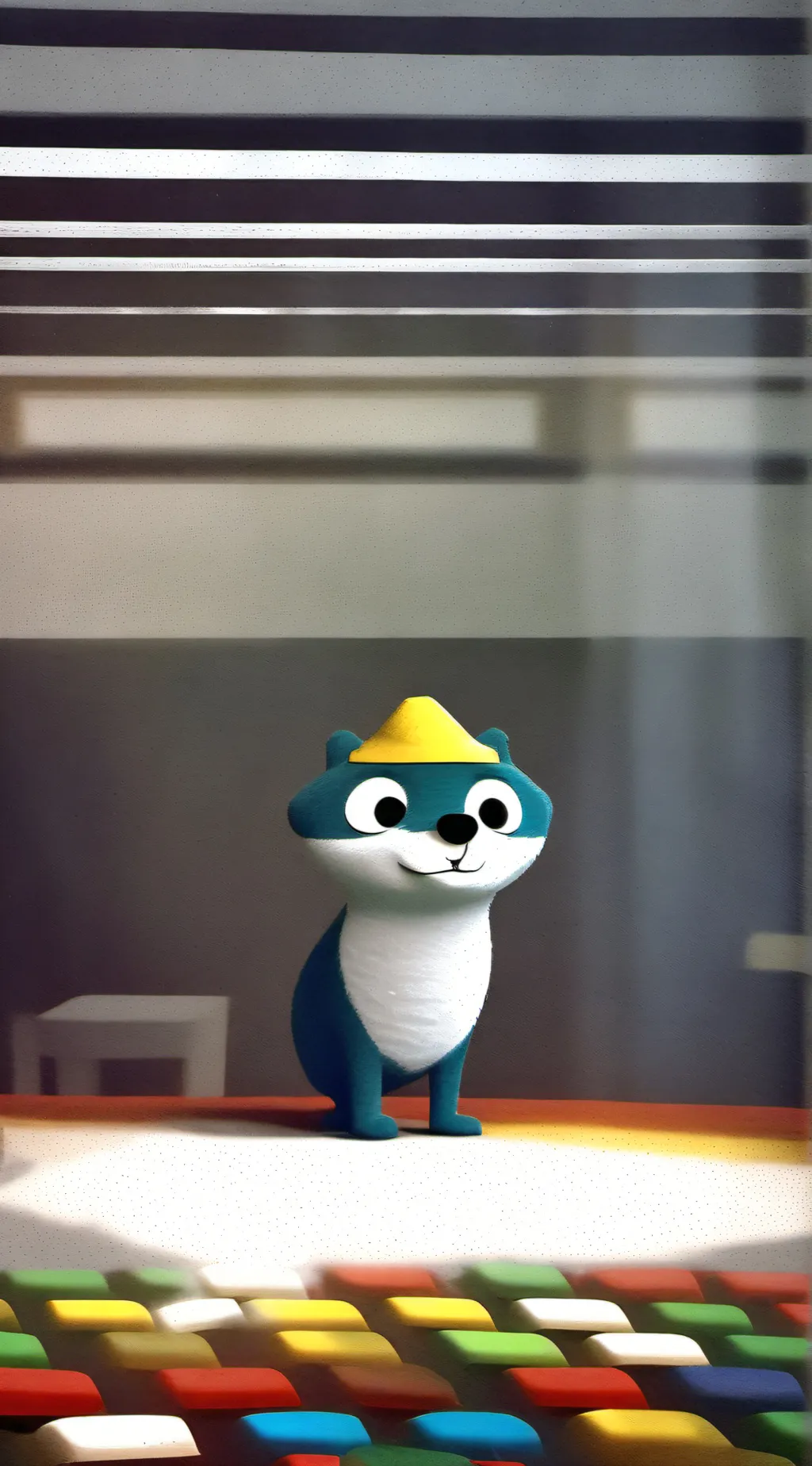 ai character: gay bluey I don't background