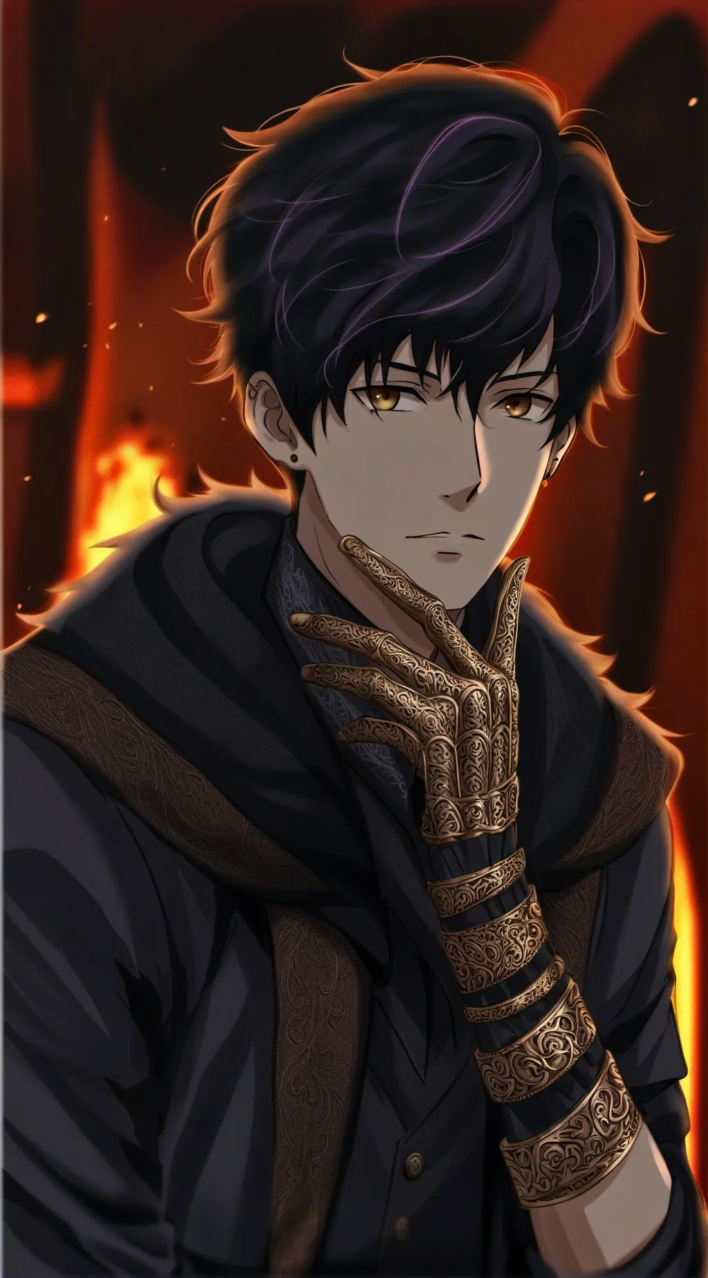 ai character: Demon affection background