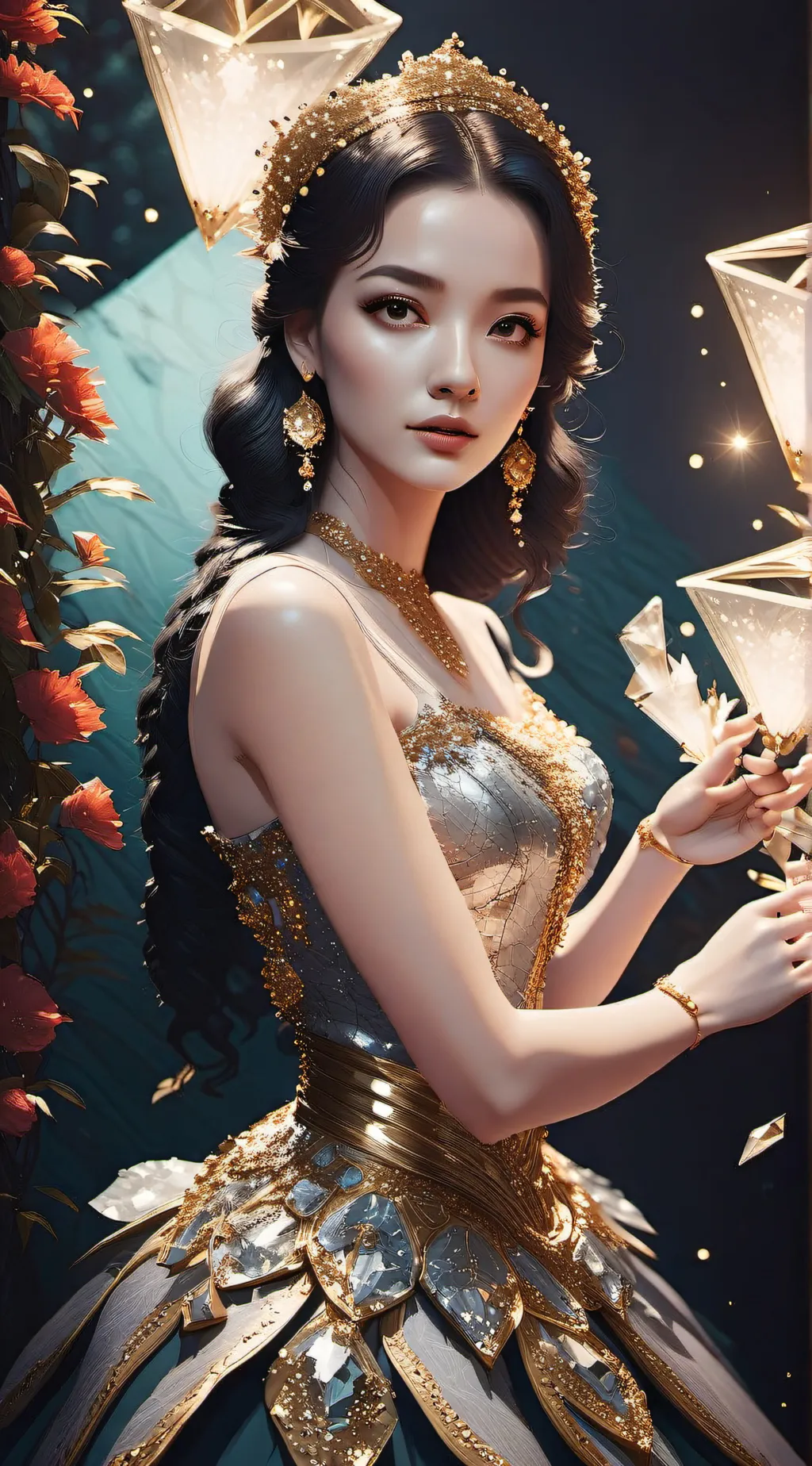 ai character: Aria background