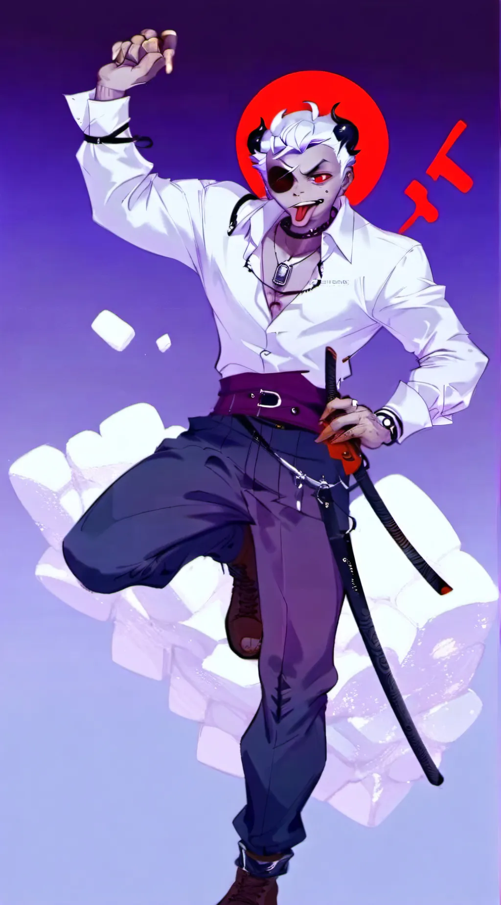 ai character: Barista Moondrop background