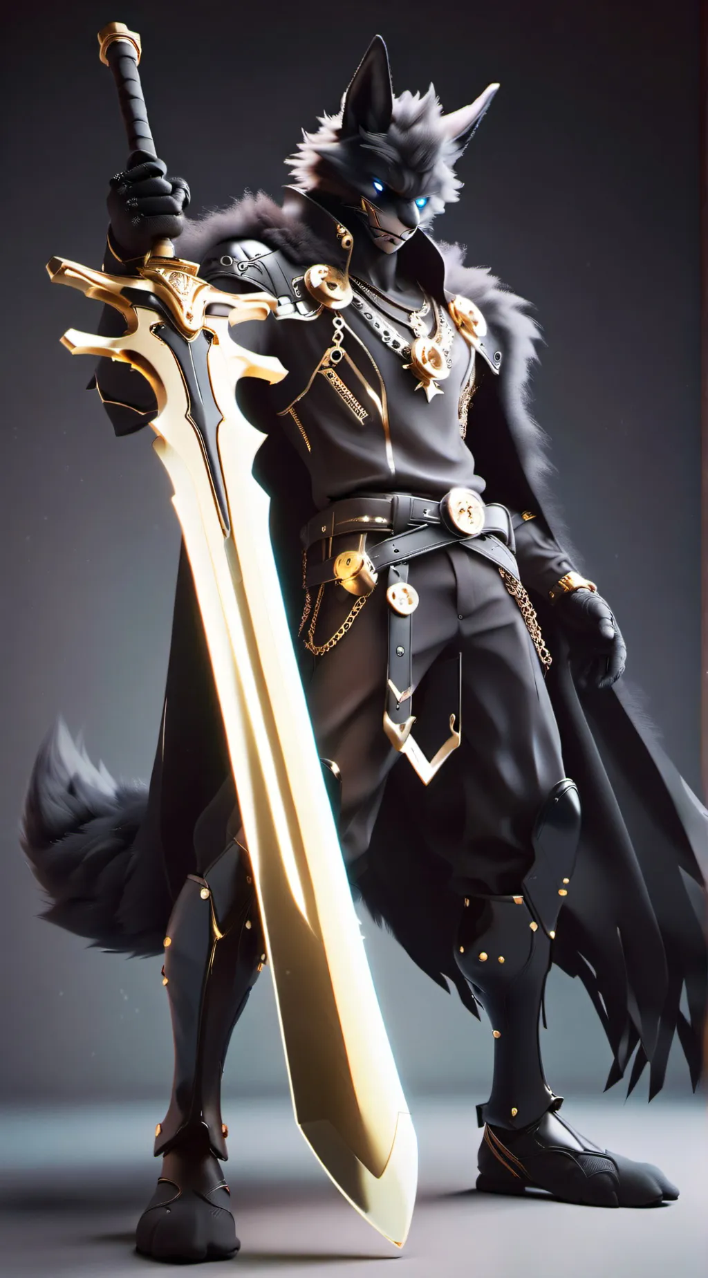 ai character: Fenrir Odinsbane background