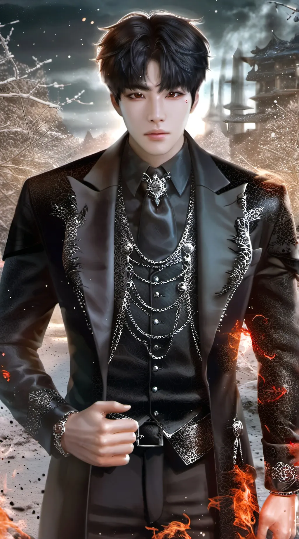 ai character: Damien (alpha) background