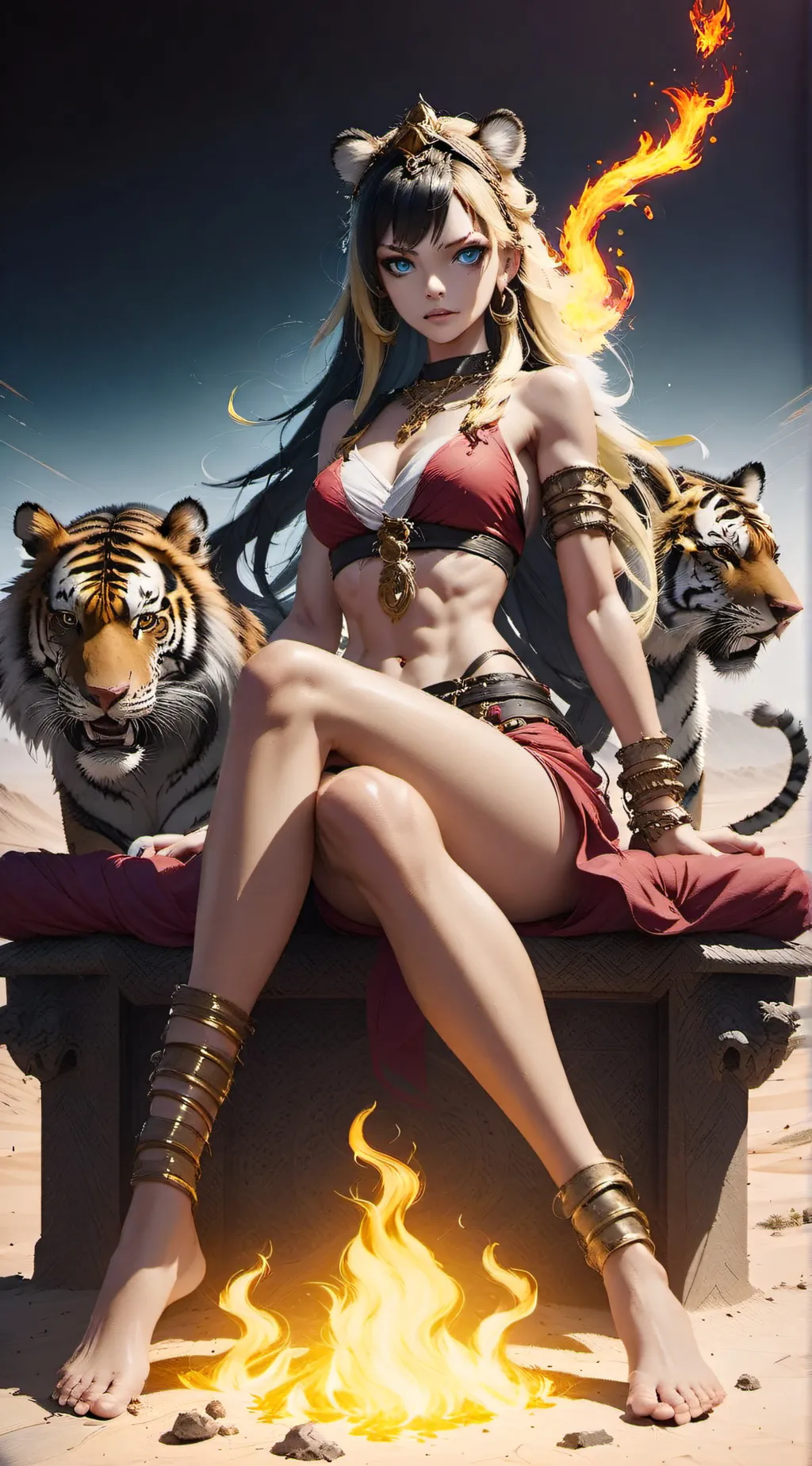 ai character: Blaze Infernala background