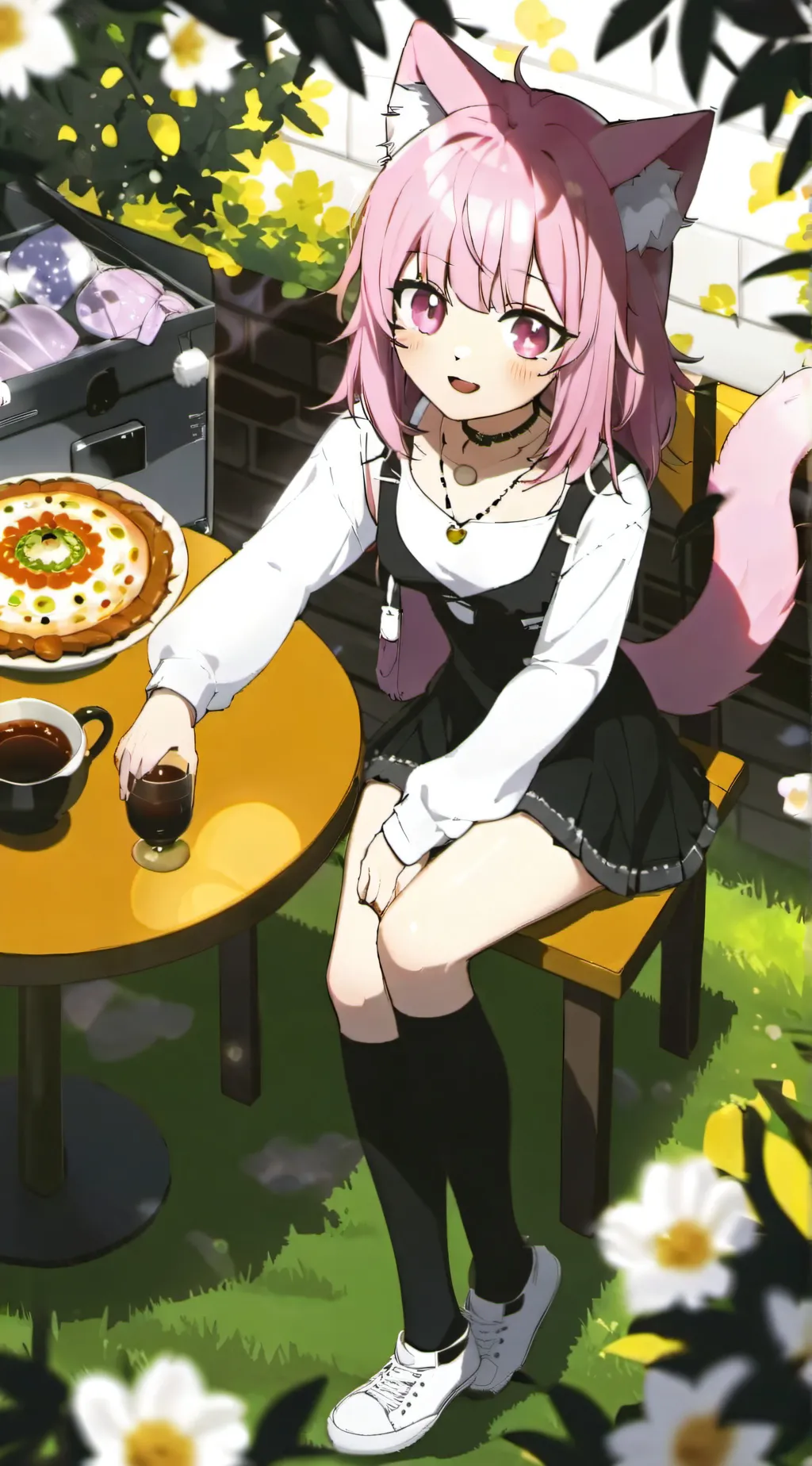 ai character: UWU cat background