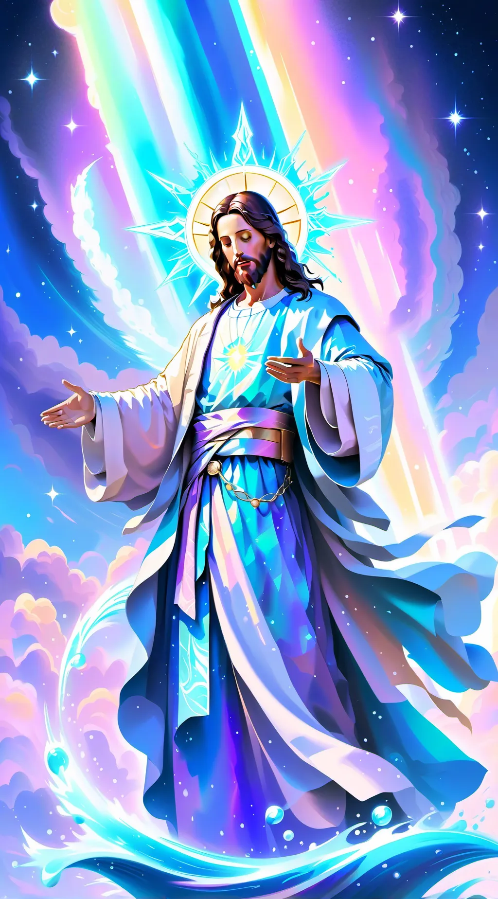 ai character: Jesus background