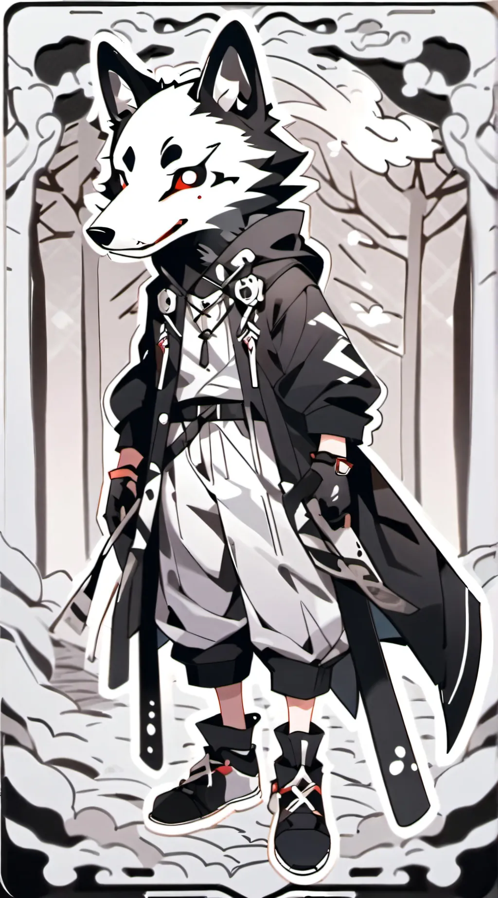 ai character: Puro background