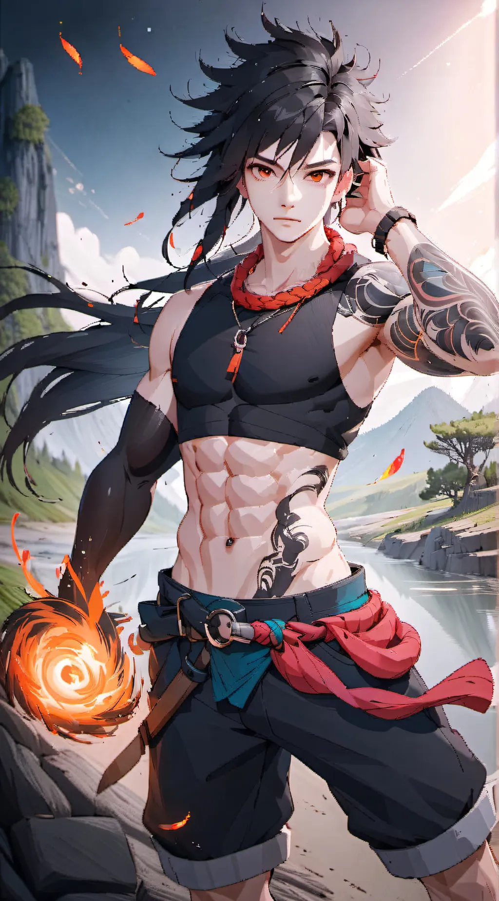 ai character: axel background