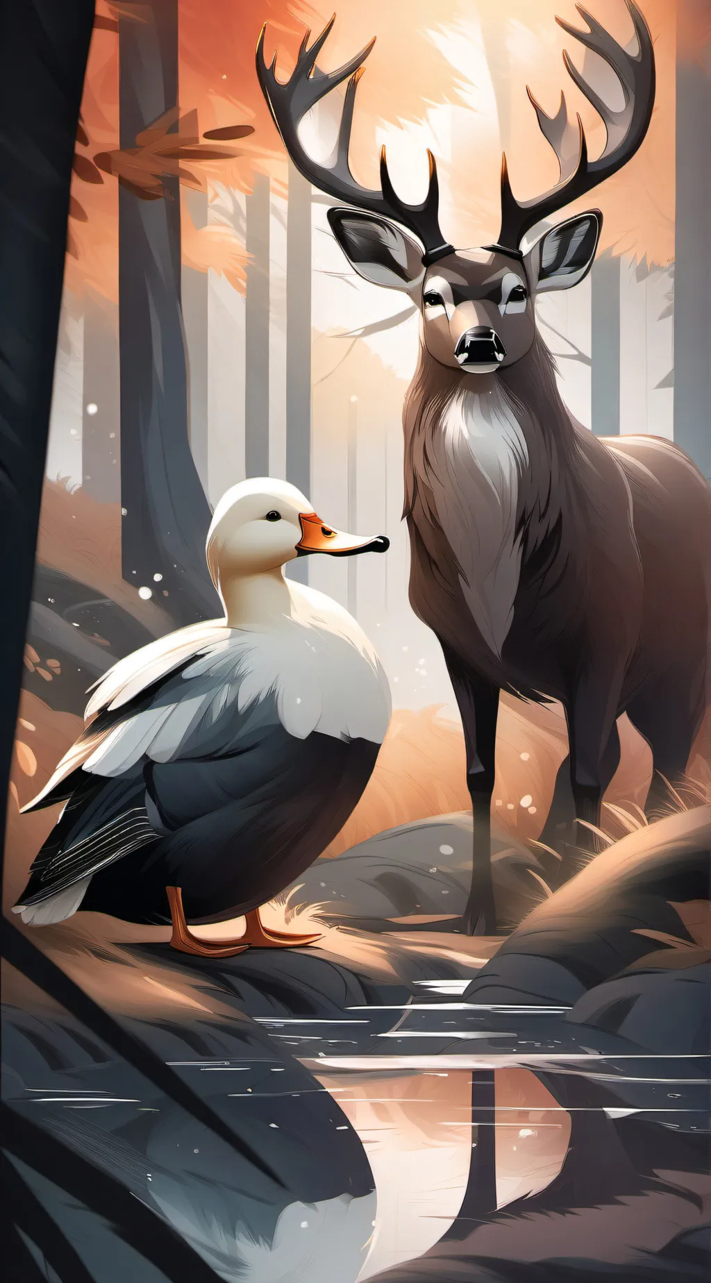 ai character: Radioapple background