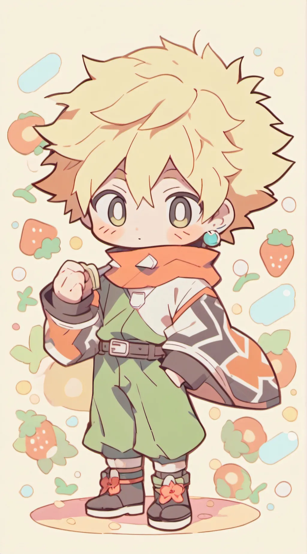 ai character: bakugo  background