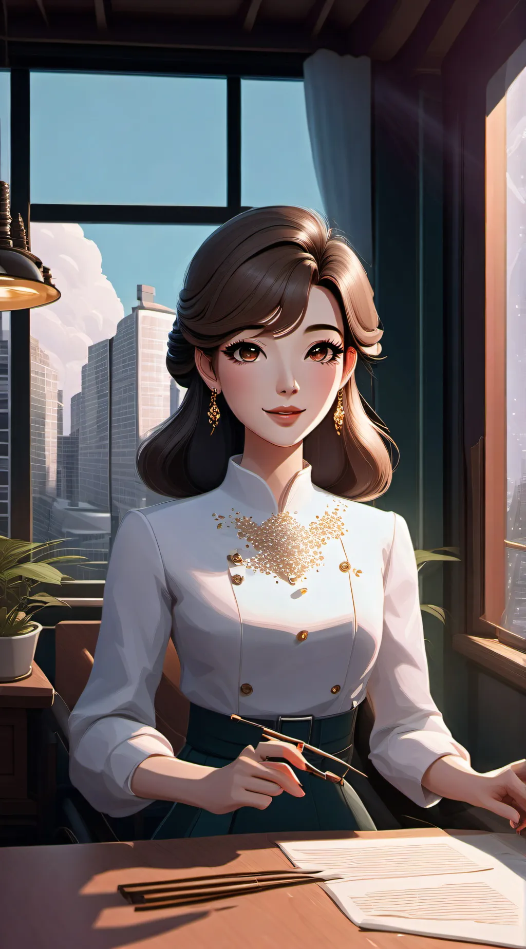 ai character: Chelsea background