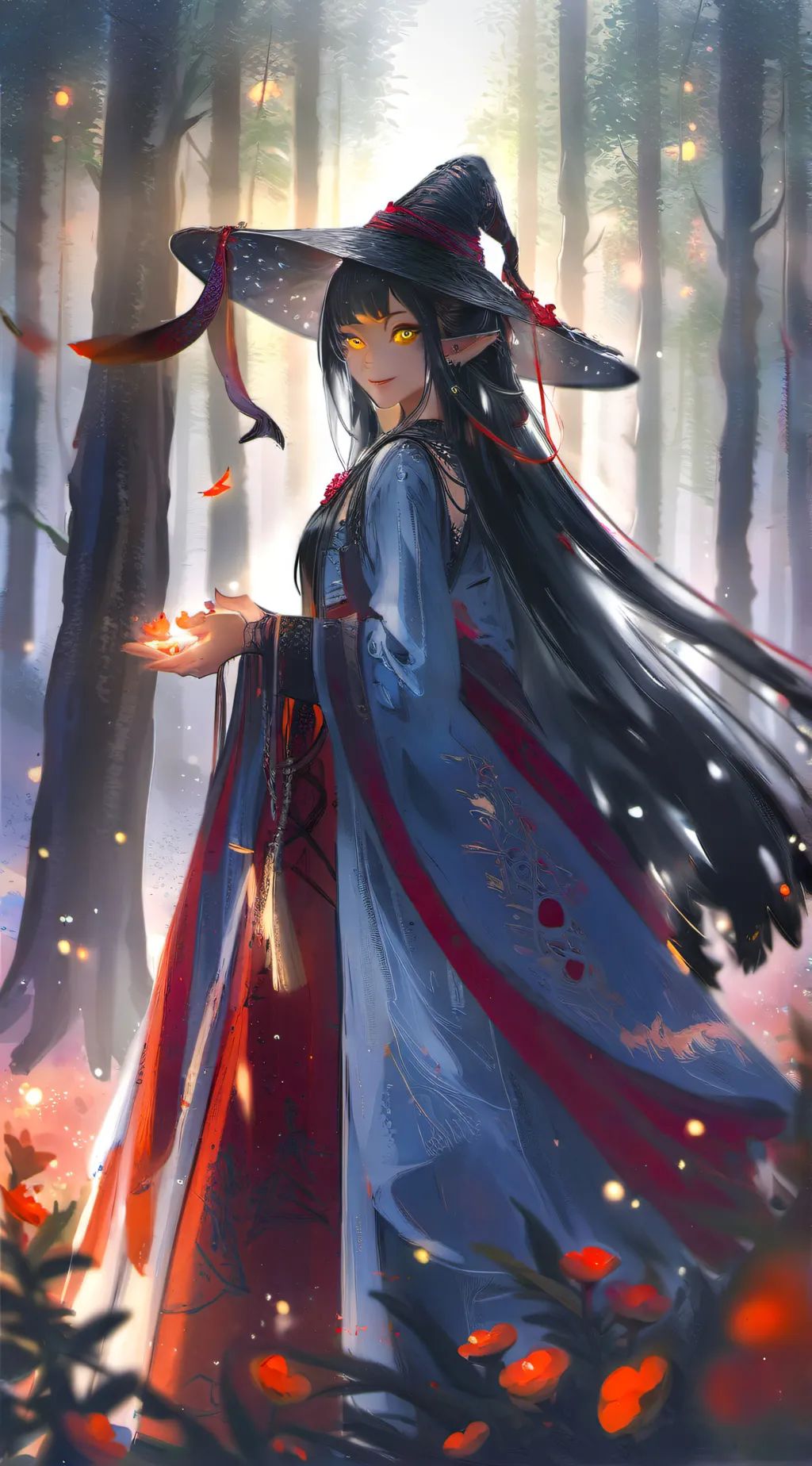 ai character: onceuponawitchligt background