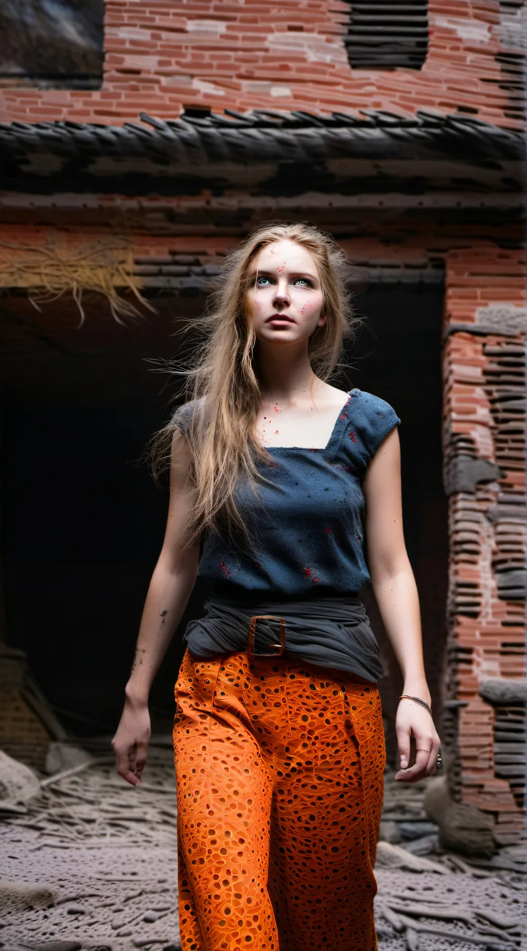 ai character: Zombie woman background