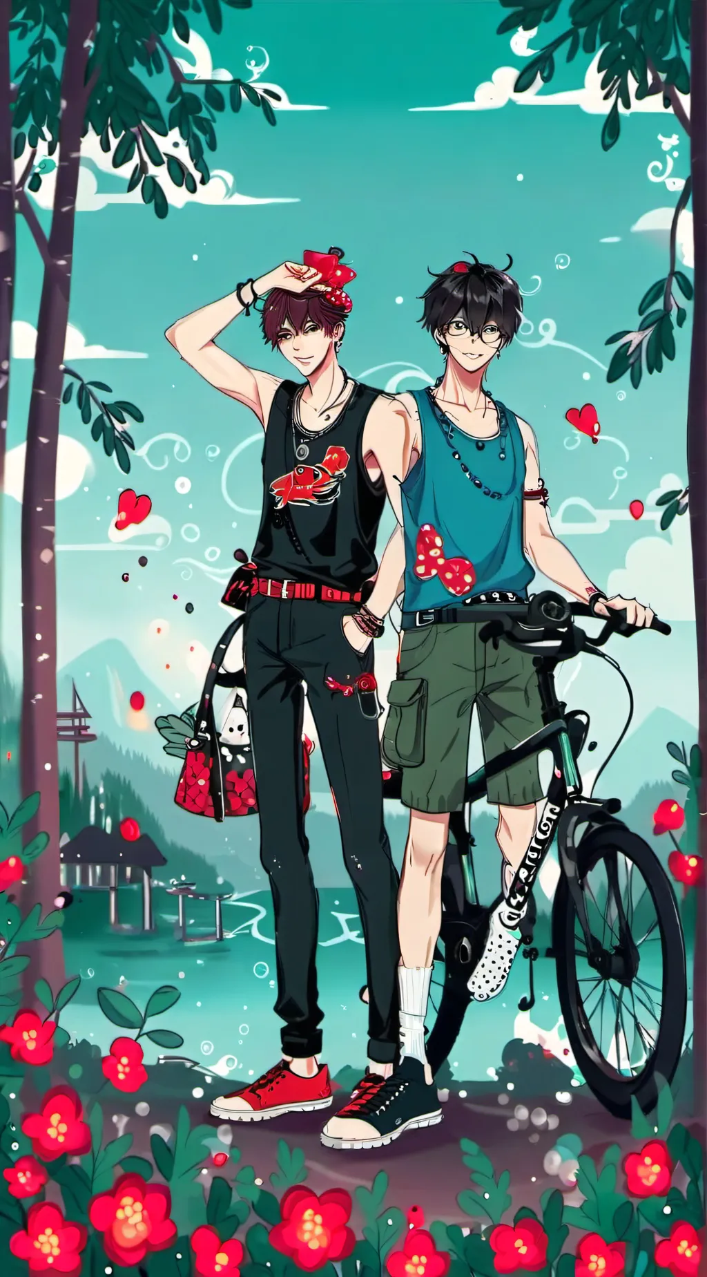 ai character: mha past selves background