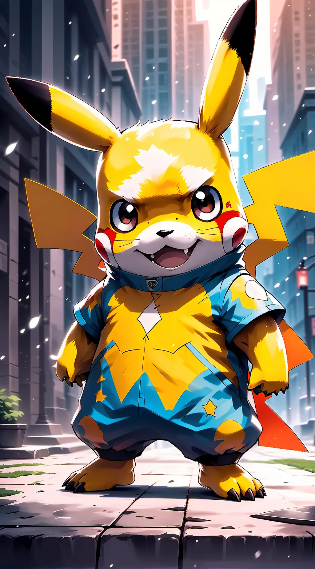 ai character: Pikachu background
