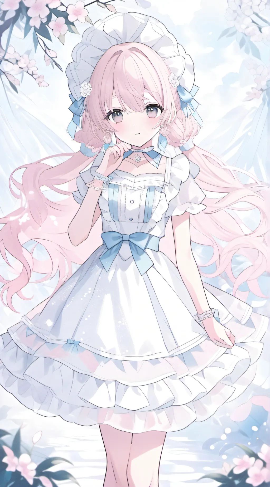 ai character: Strawberry background