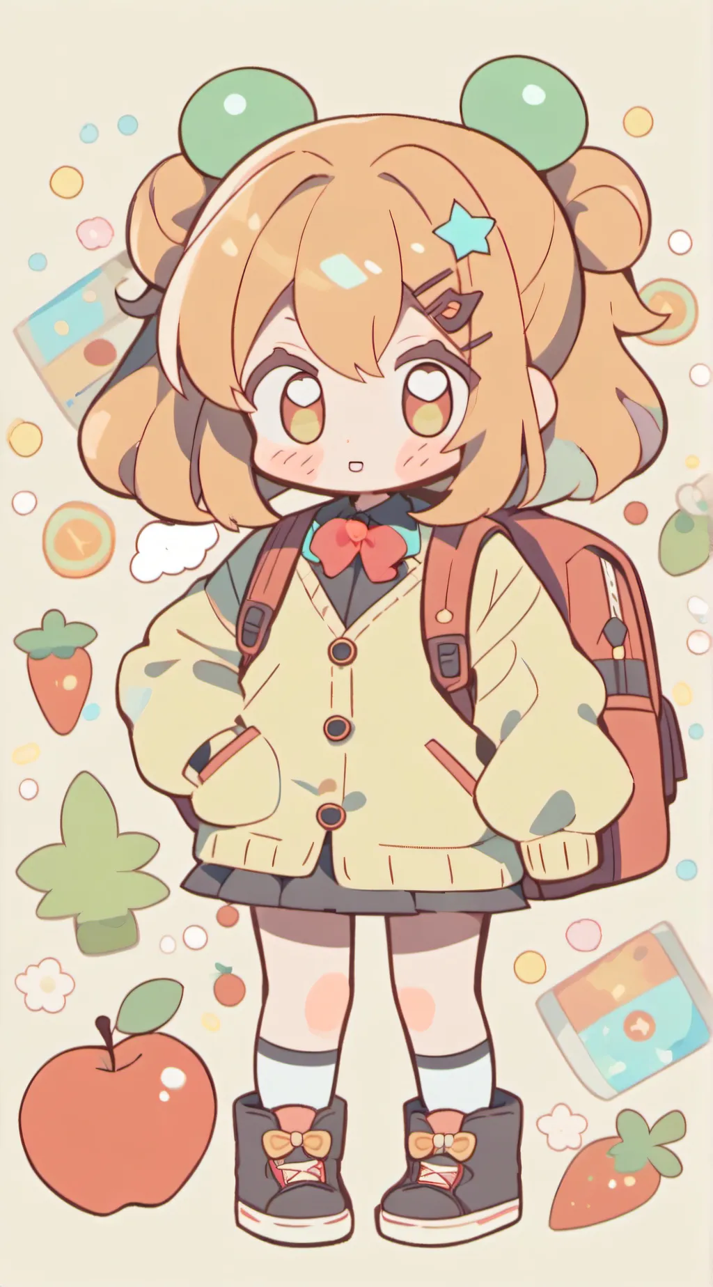 ai character: "Stand out,Fit in" background