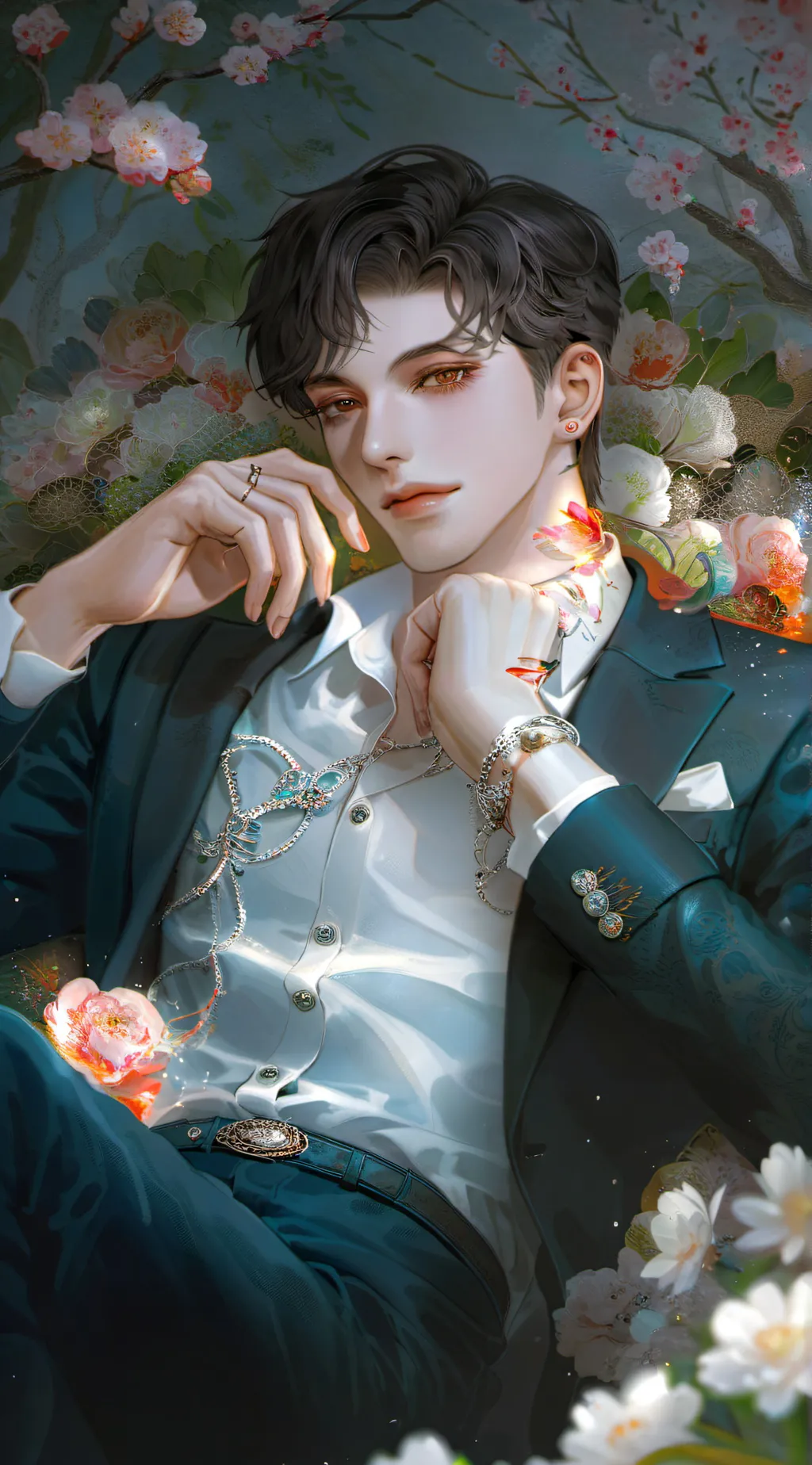 ai character: Justin  background