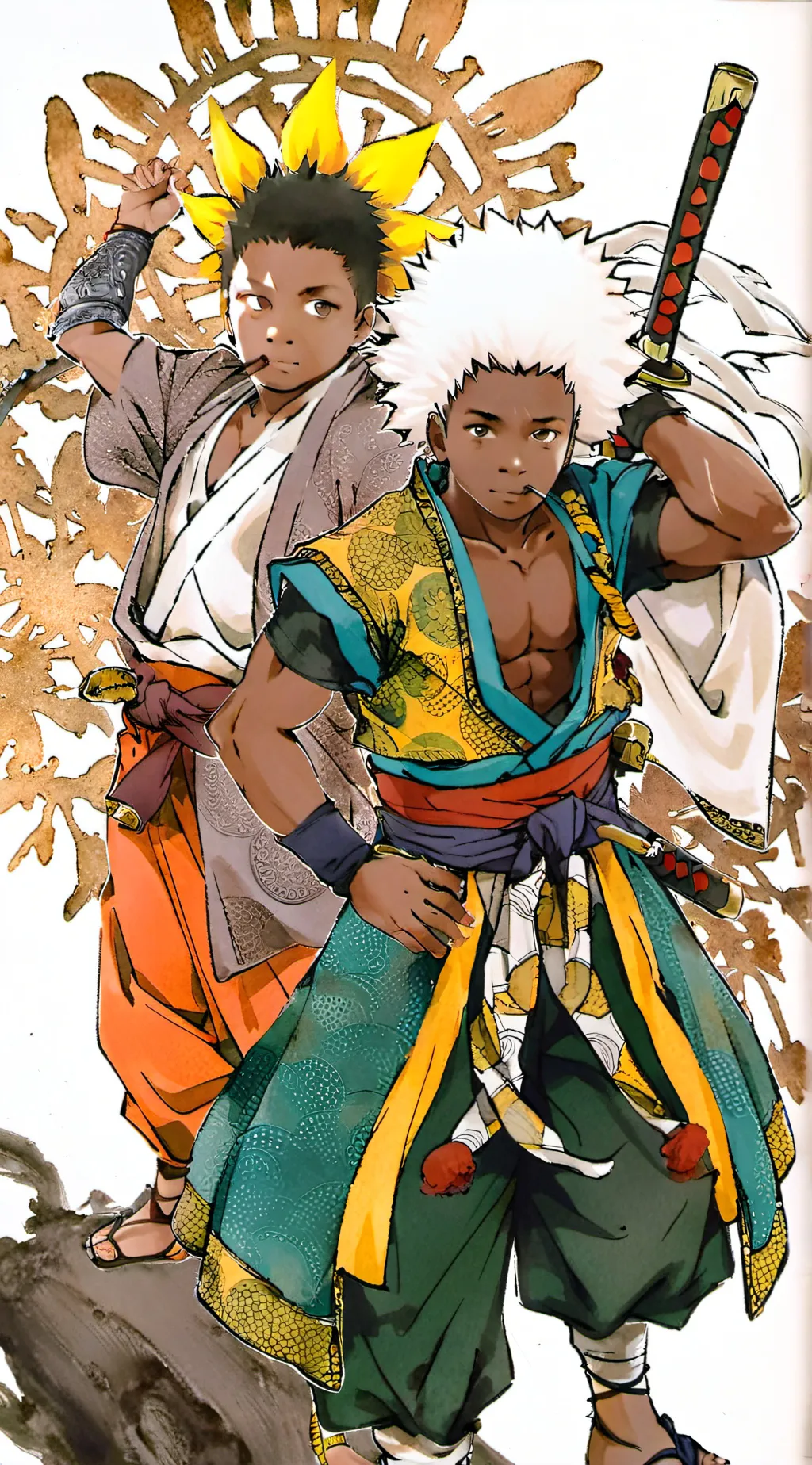 ai character: Jiraiya..kmarion background