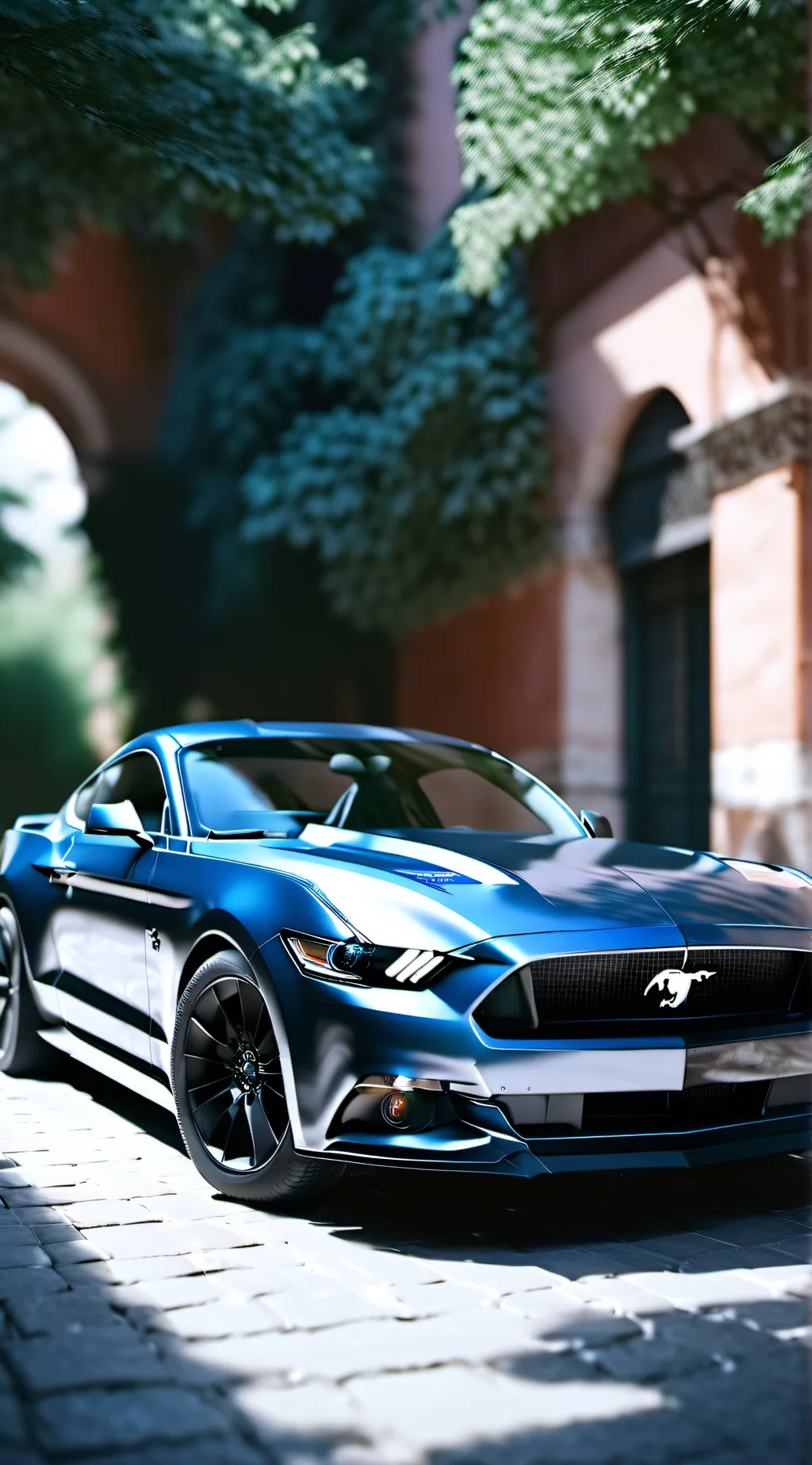 ai character: Mustang background