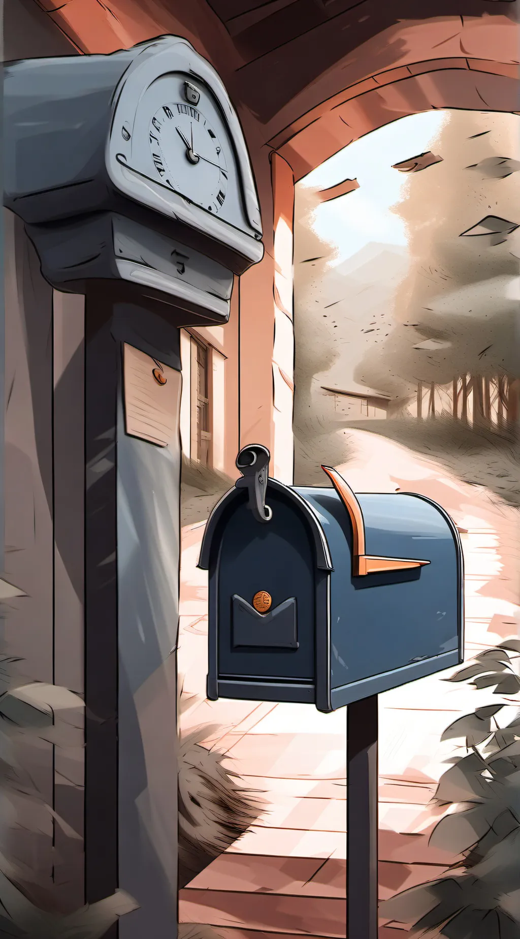 ai character: my mailbox background