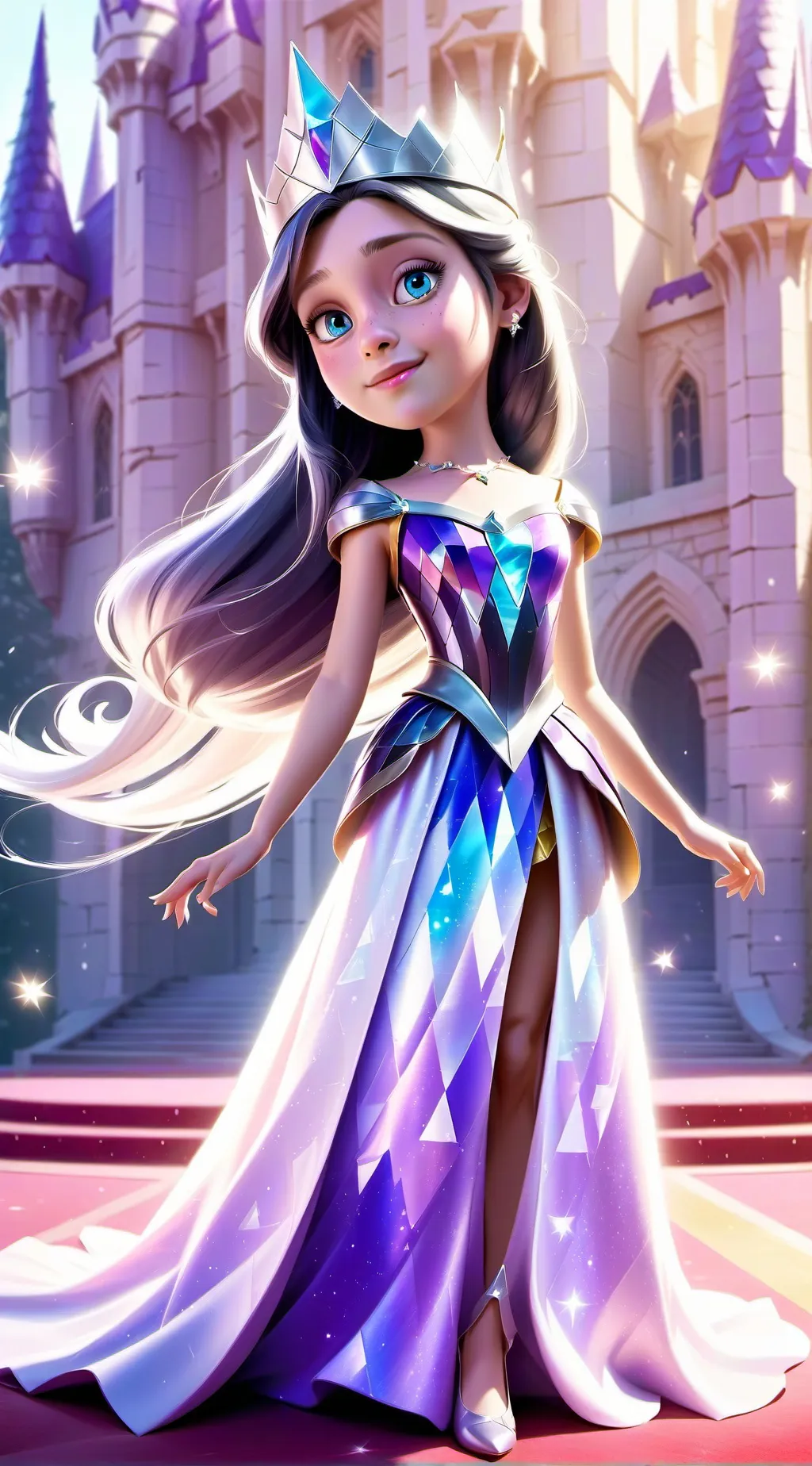 ai character: Crystal background