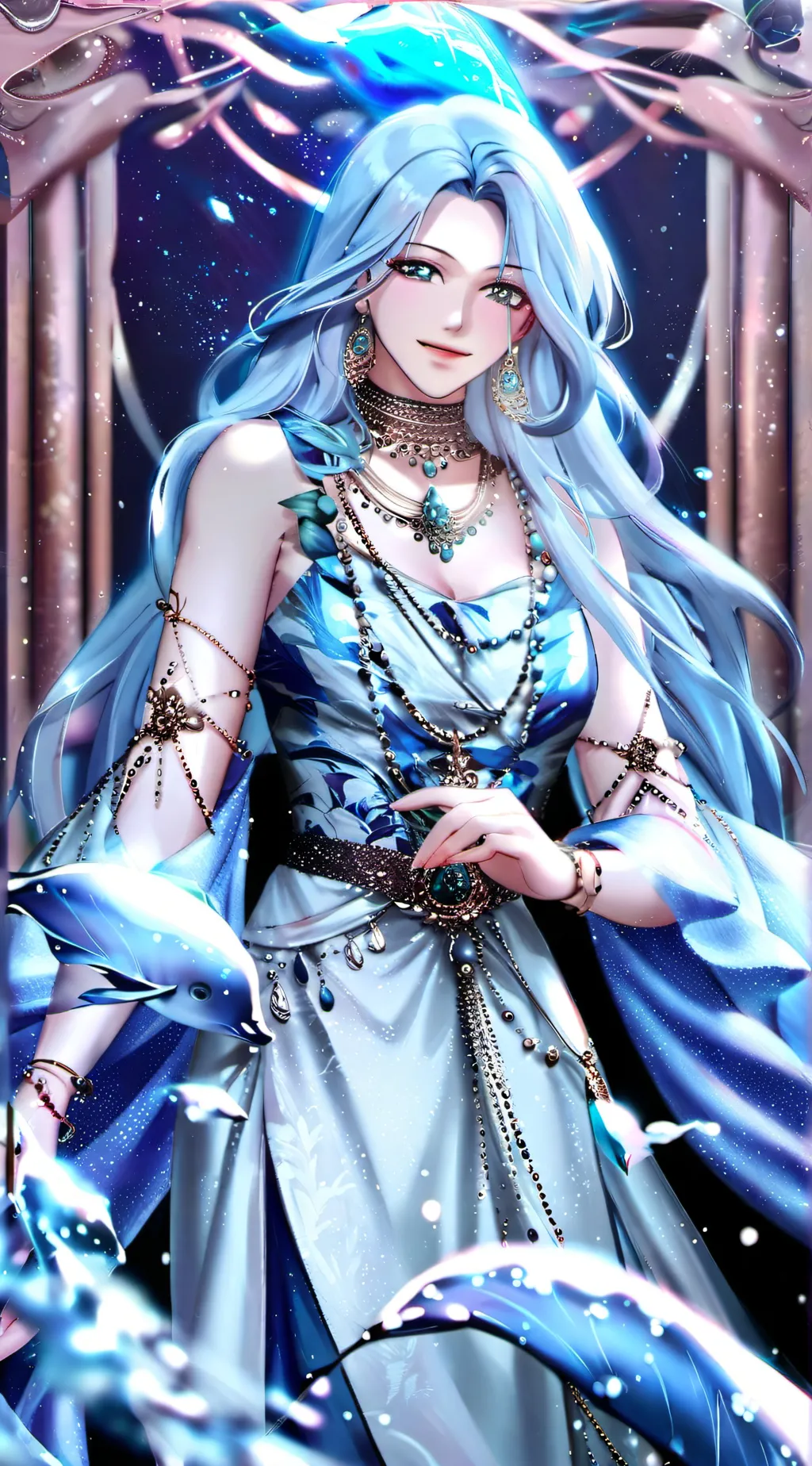 ai character: Thalassa Neptune background