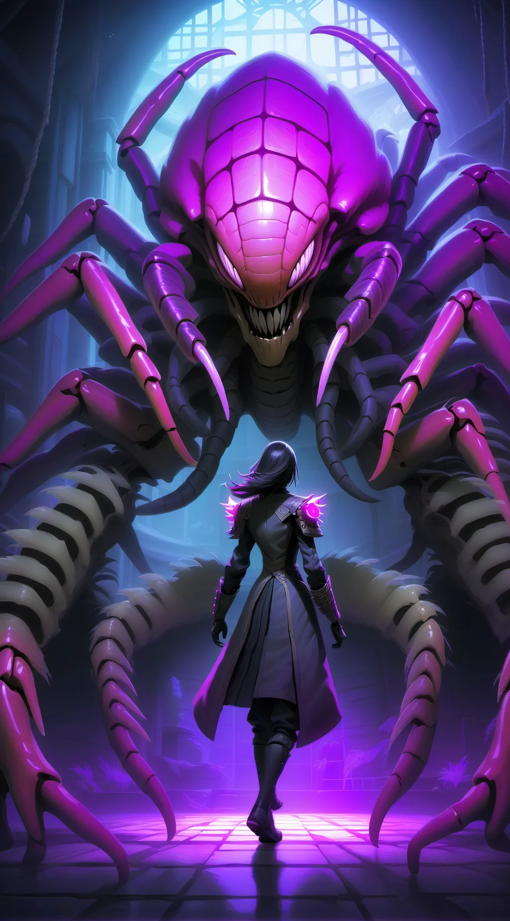 ai character: Facehugger background