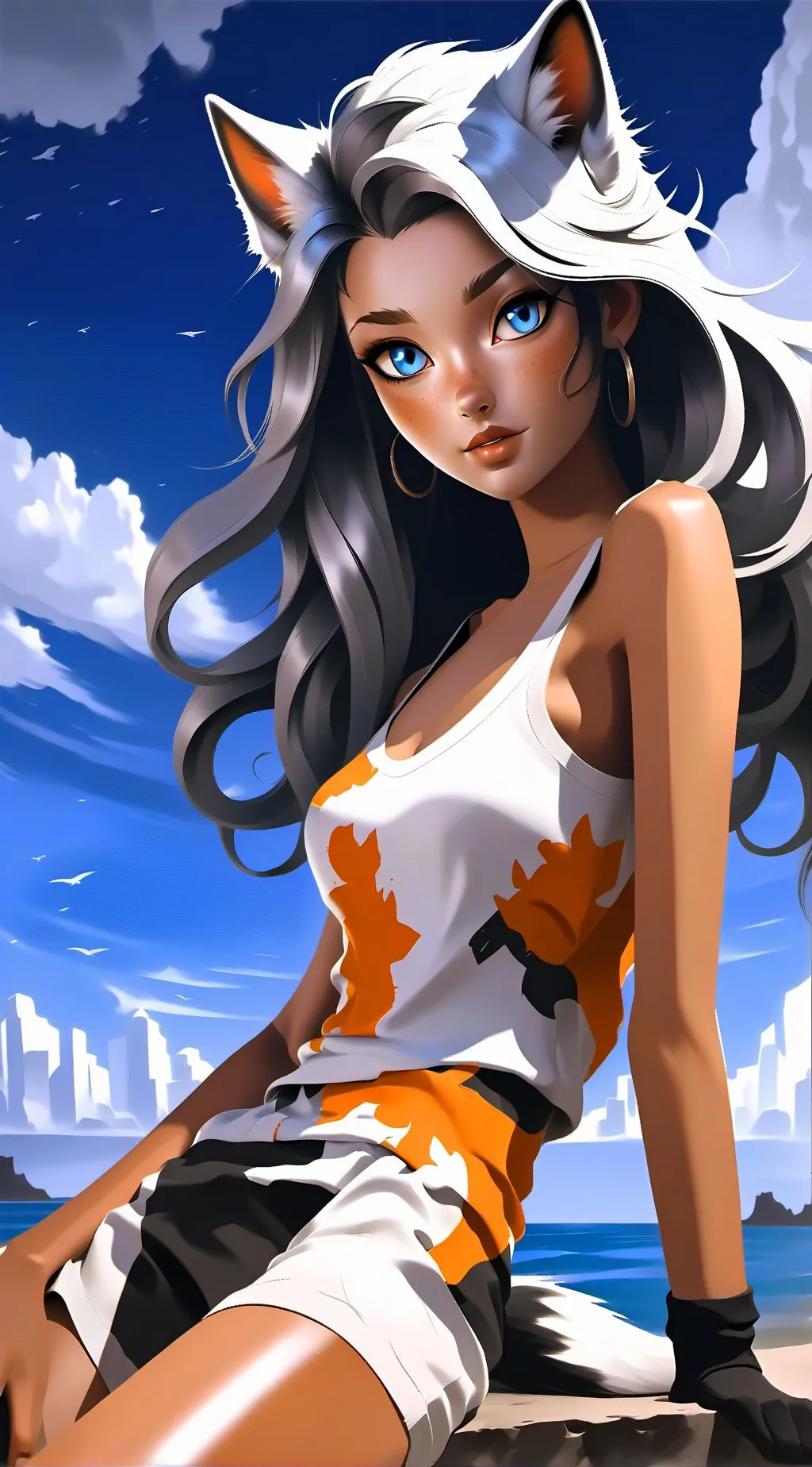 ai character: Kitty background