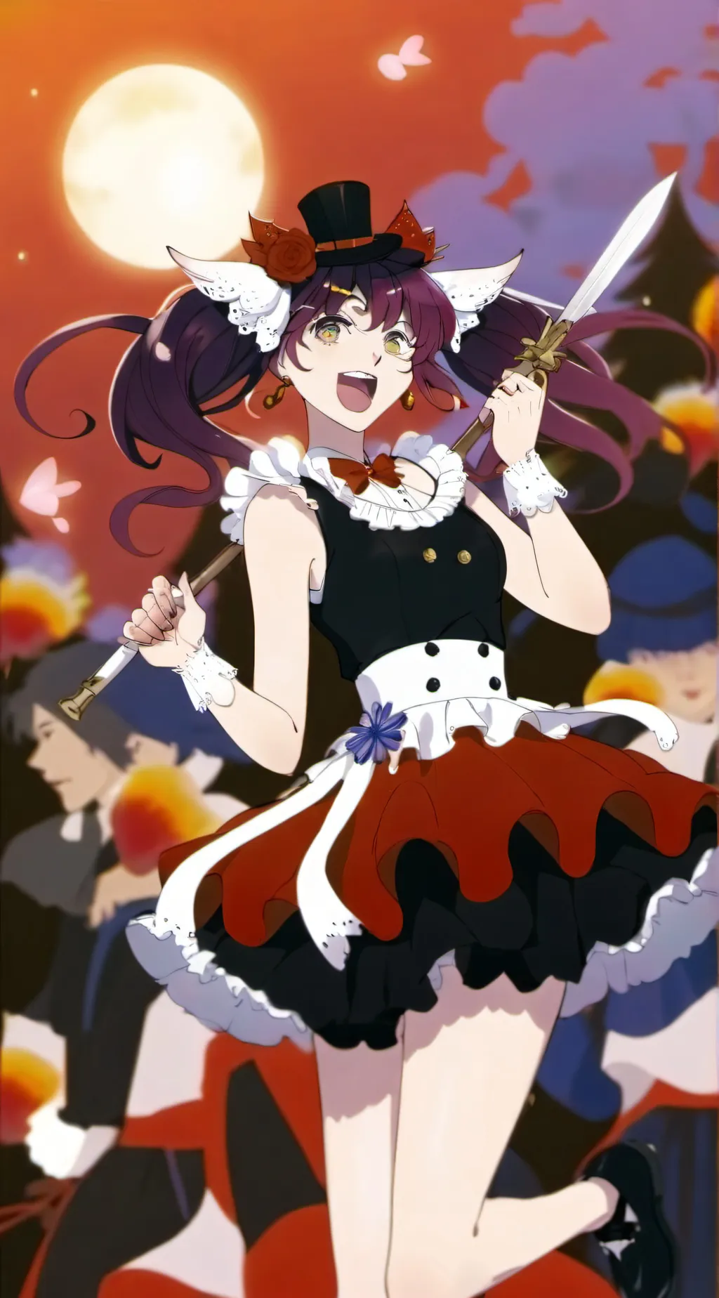 ai character: Rose background