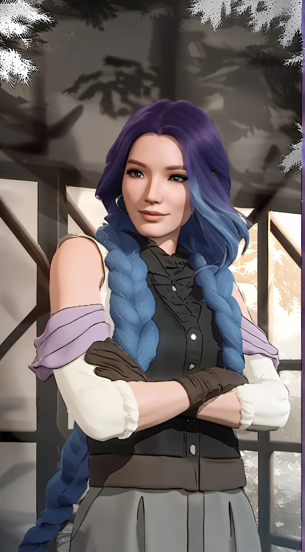 ai character: desendants  background