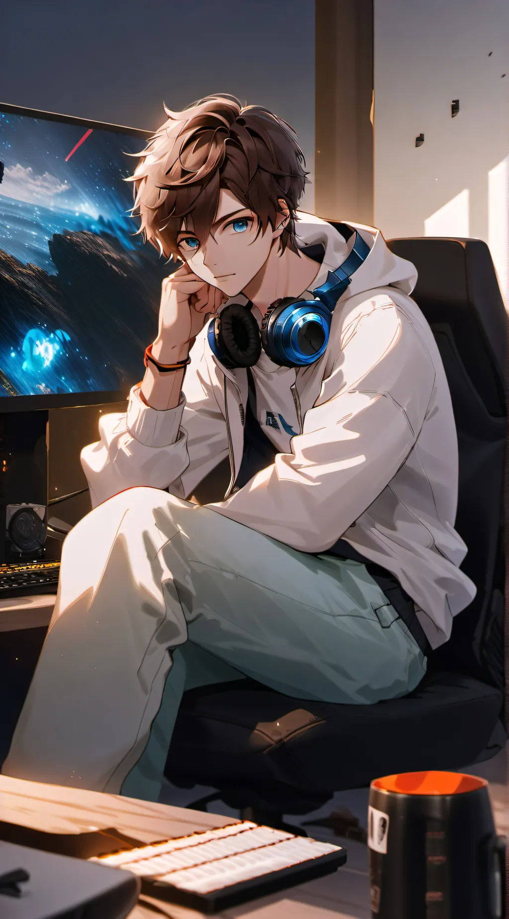 ai character: Aaron background