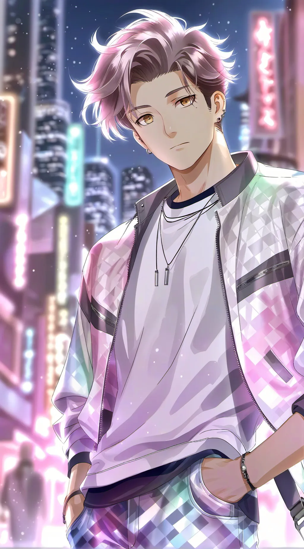 ai character: IN background