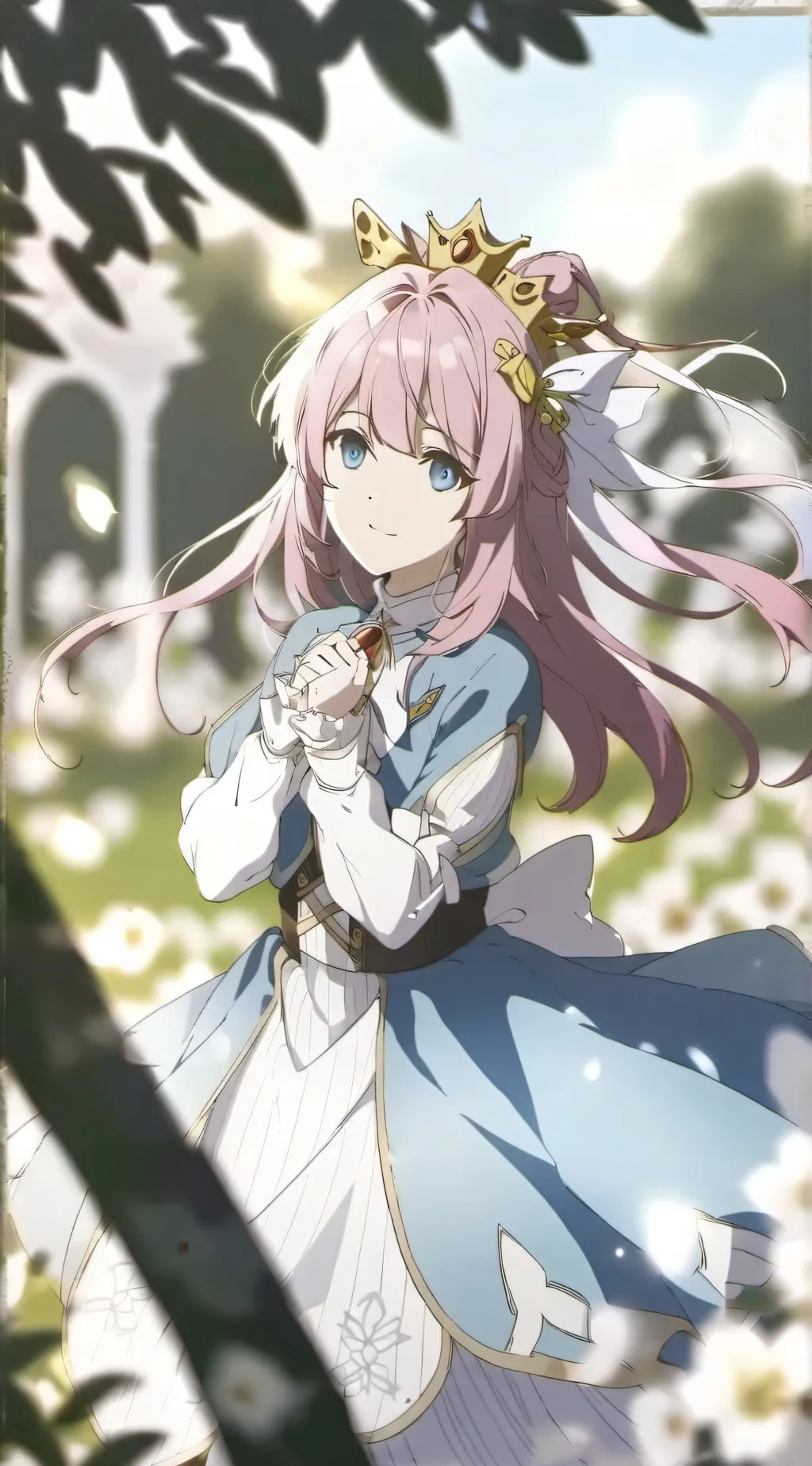 ai character: Crown On A Throne background