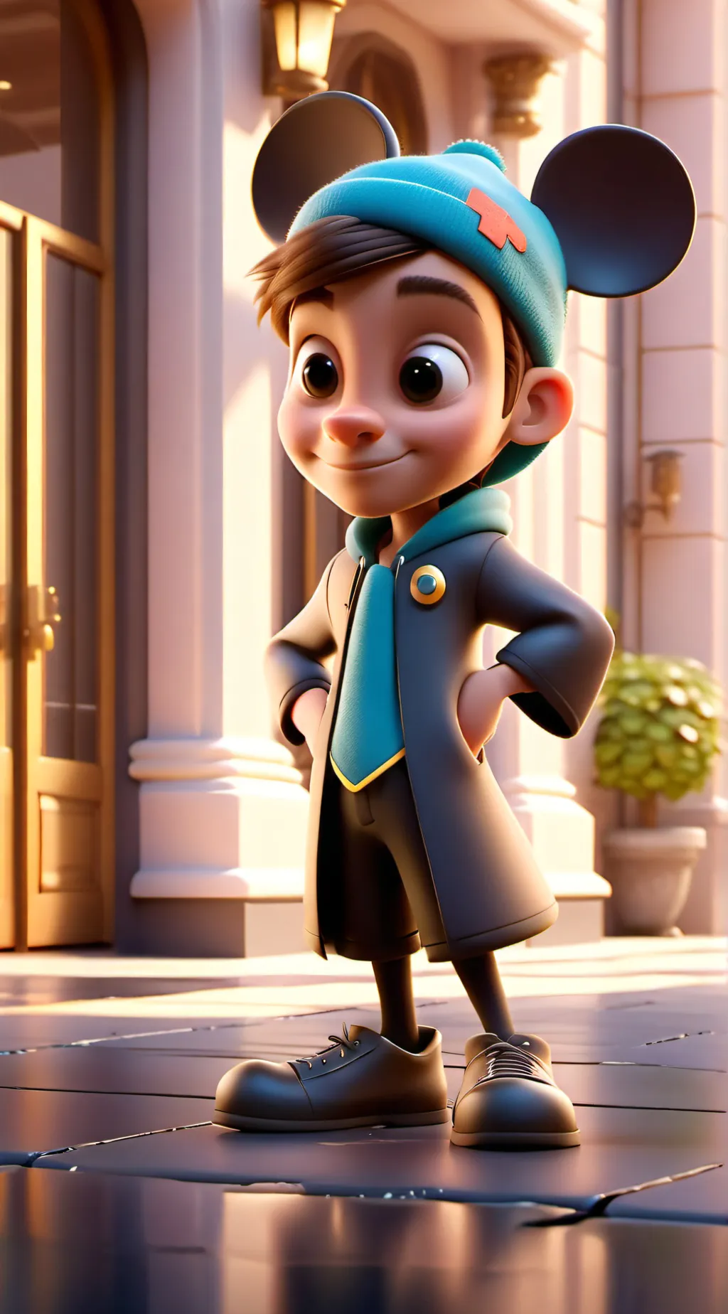 ai character: Gassy background