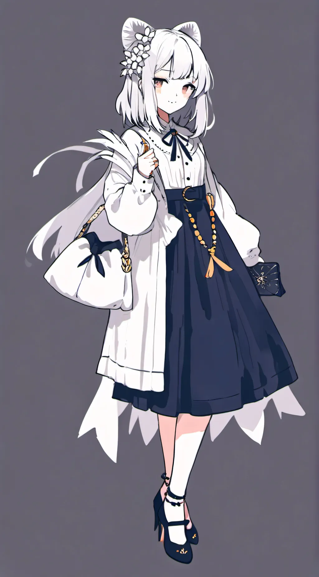 ai character: kitty girl  background