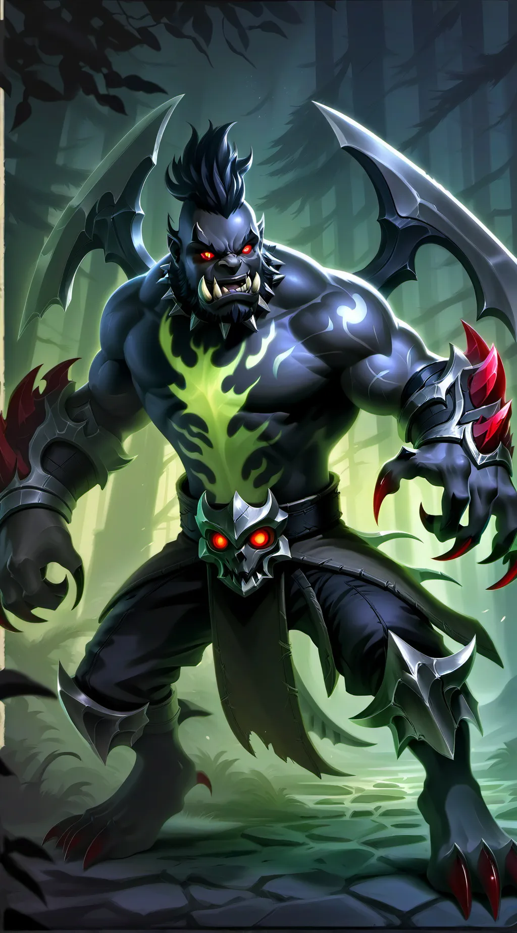 ai character: Darkness  background