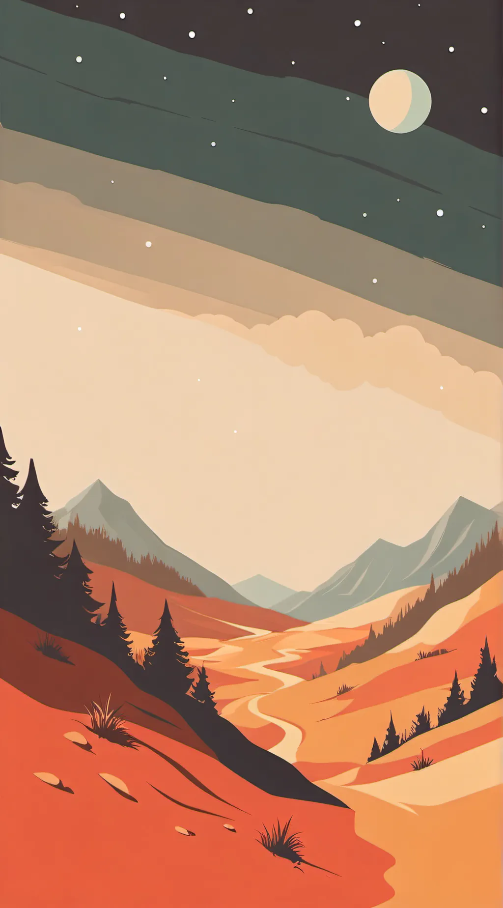 ai character: reasting spot background