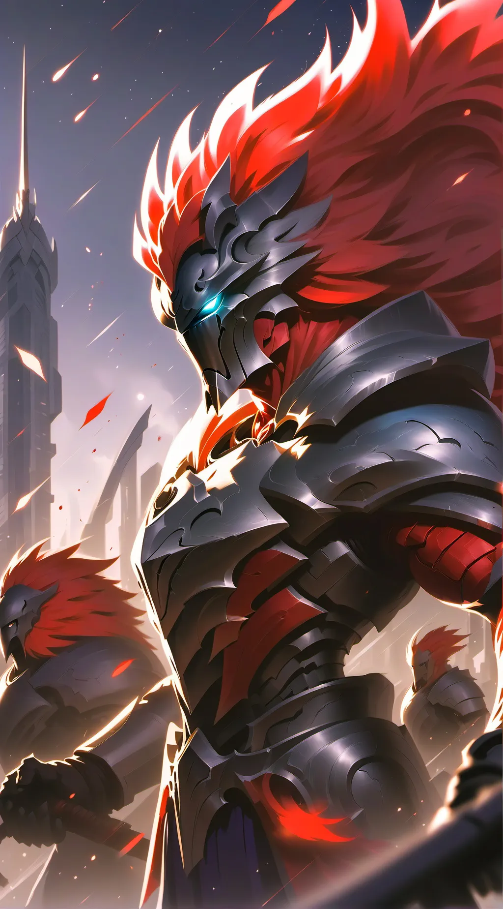 ai character: God of hill background