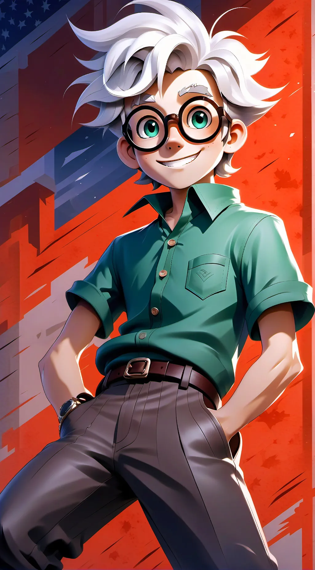 ai character: gojo brody background