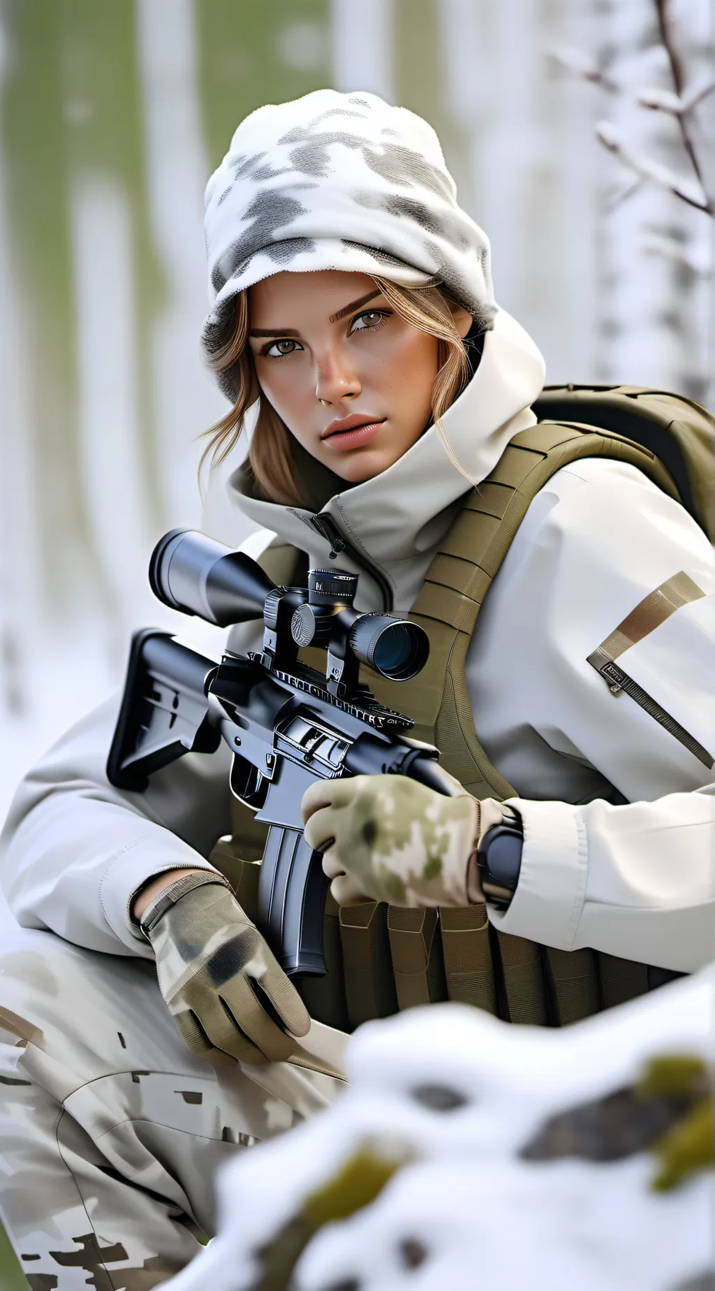 ai character: Marie  background