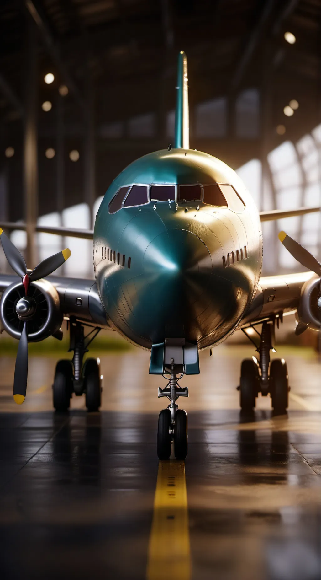 ai character: Airplane checkout background