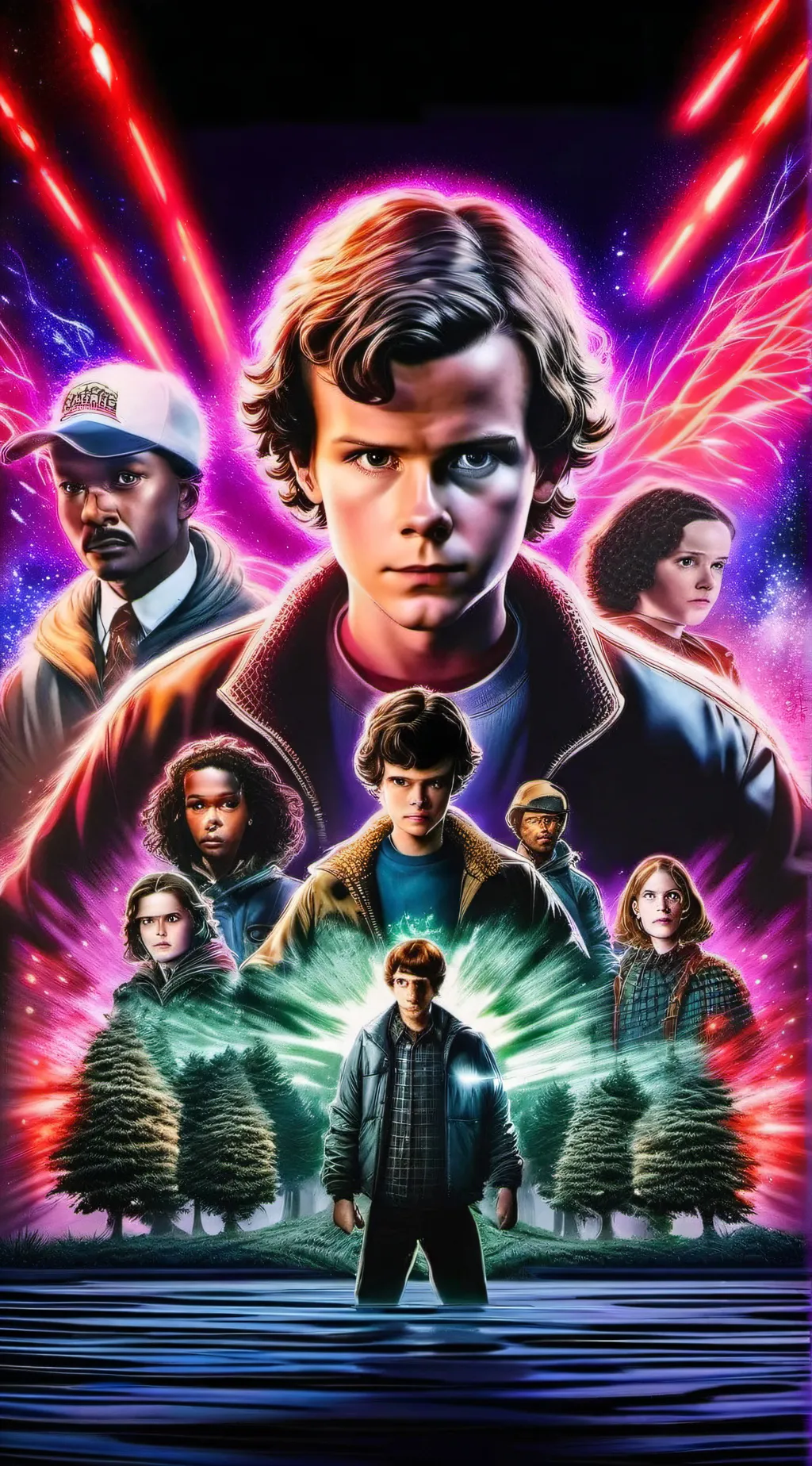 ai character: Stranger things background