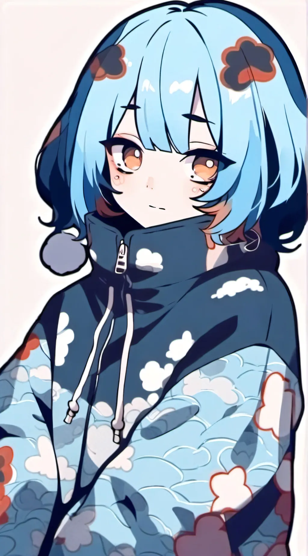 ai character: Dogpressed  background